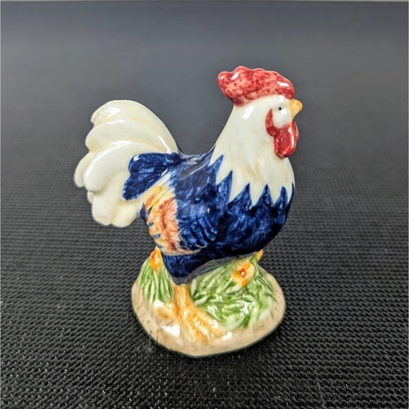 Colorful Ceramic Chicken Hen Rooster Salt & Pepper Shakers VTG Norcrest - Picture 3 of 10